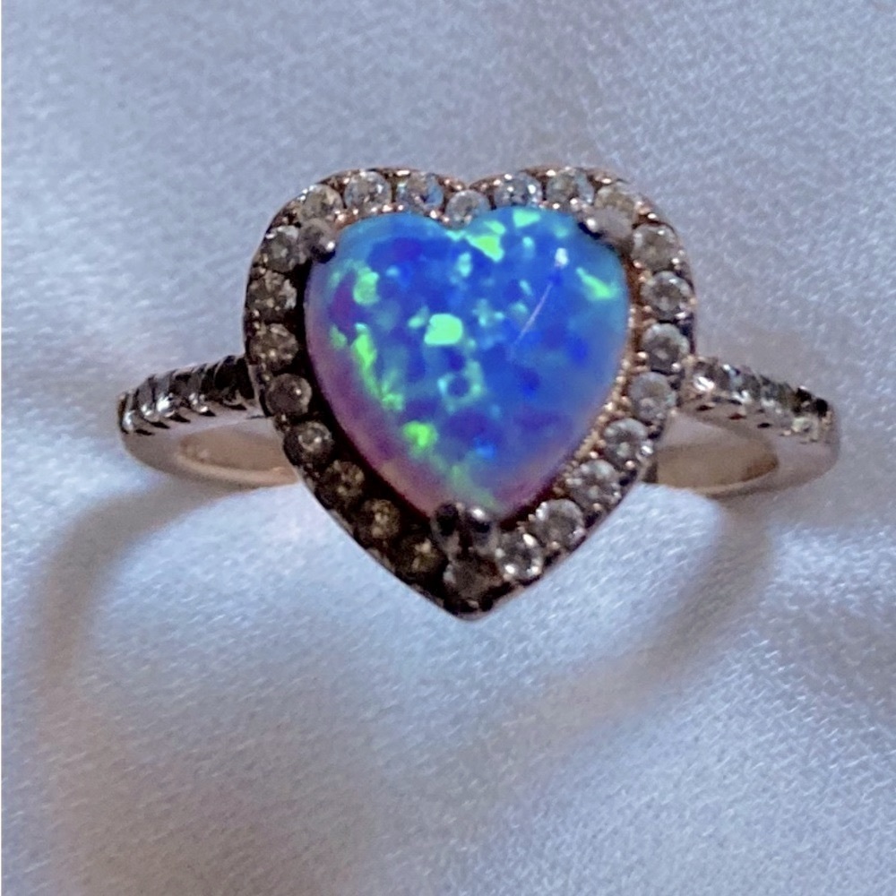 14kt CN stamped Vintage Gold Fill fire opal simulated ring